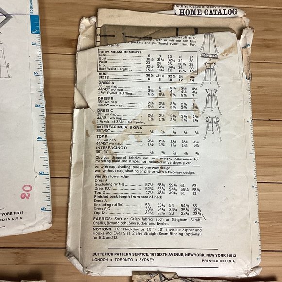 Vintage Sewing Patterns:60s & 70s size 12 - Picture 8 of 10